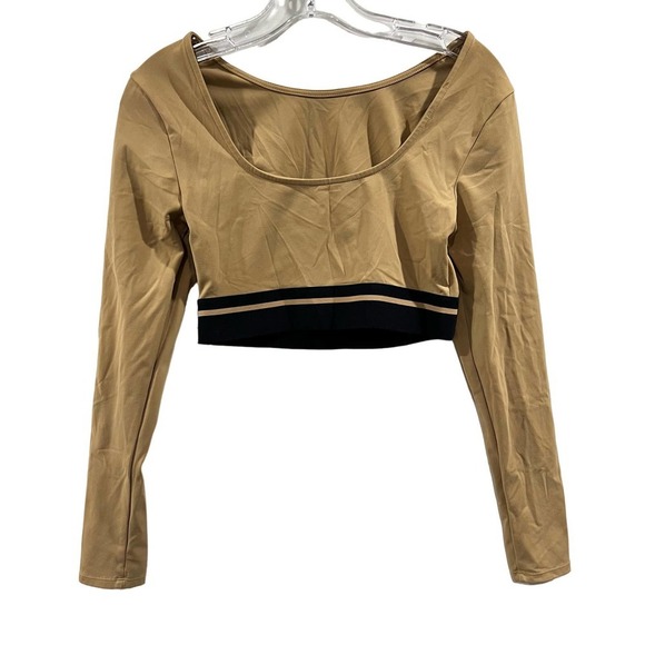 JoyLab Women's Cropped Long Sleeve Top size Small - Picture 3 of 6